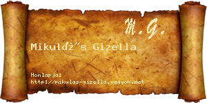 Mikulás Gizella névjegykártya